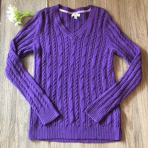 Purple Sweater size small Croft & Barrow